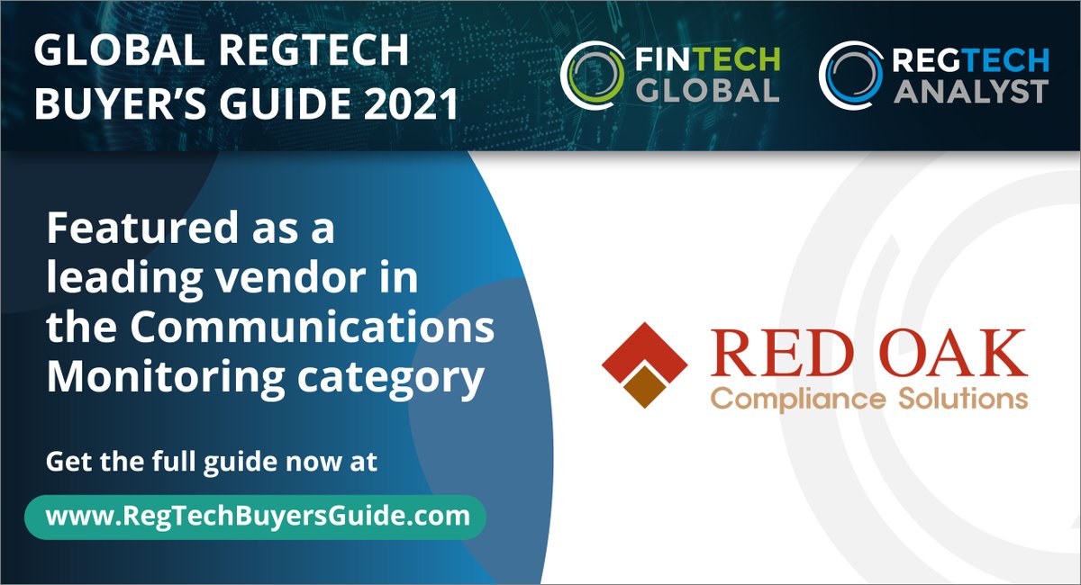 Fintech_Global's tweet image. Delighted to announce @redoaksoftware features as a leading vendor in our new RegTech Buyer&apos;s Guide. 

fintech.global/regtechbuyersg… 

#RegTechBuyersGuide