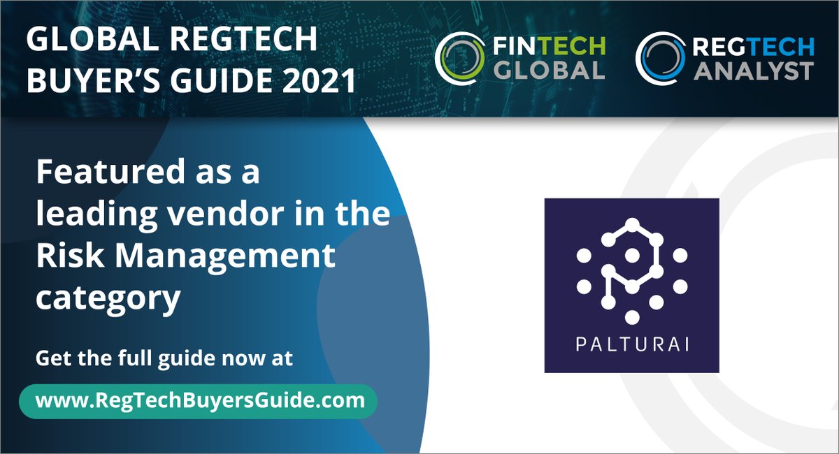 Fintech_Global's tweet image. Delighted to announce Palturai features as a leading vendor in our new RegTech Buyer&apos;s Guide. 

fintech.global/regtechbuyersg… 

#RegTechBuyersGuide