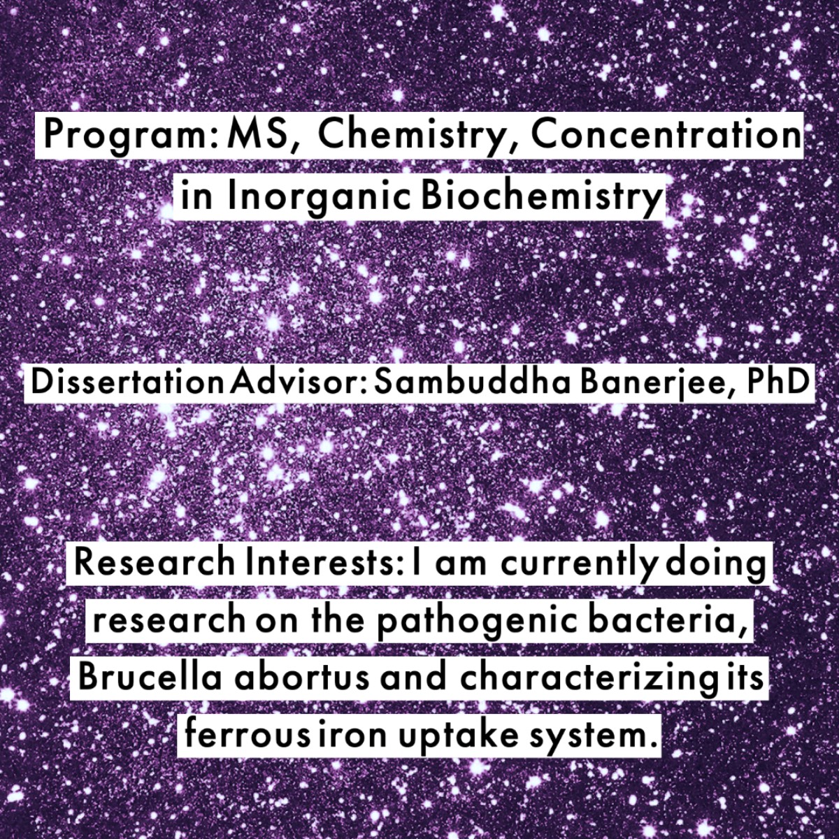 ECUGradSchool's tweet photo. Say hello to Amina! She is currently enrolled in our Chemistry, MS program. Swipe 👉 to learn more about her research ⤵️⚛️🔬

#ECUGradSchool #GradPirate #Chemistry https://t.co/s9o0GkAHKV