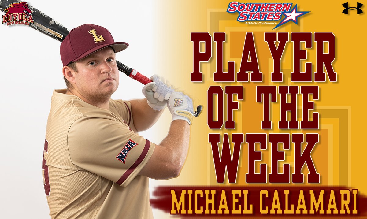 LoyolaWolfPack's tweet photo. NEWS: Michael Calamari awarded SSAC Player of the Week honors

#GeauxPack
 - https://t.co/t2BaJalzIS https://t.co/GNaYiNgbxA
