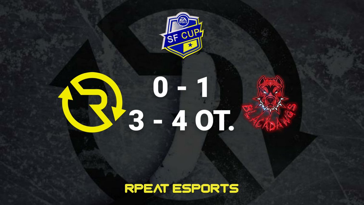 First games in SF Cup @SWEASHL are done, and @Blackdawgs_NHL takes the games, GG's!