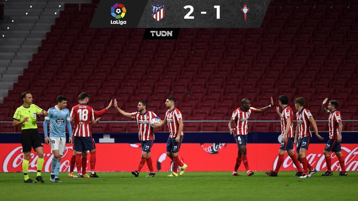 TUDNMEX's tweet photo. 🔴EN VIVO | Llegó el segundo tiro del pistolero

Misma f��rmula para Luis Suárez y el Atleti le dio la vuelta al marcador.

https://t.co/DQfwXLiyI3 https://t.co/hLHSwHrbUe