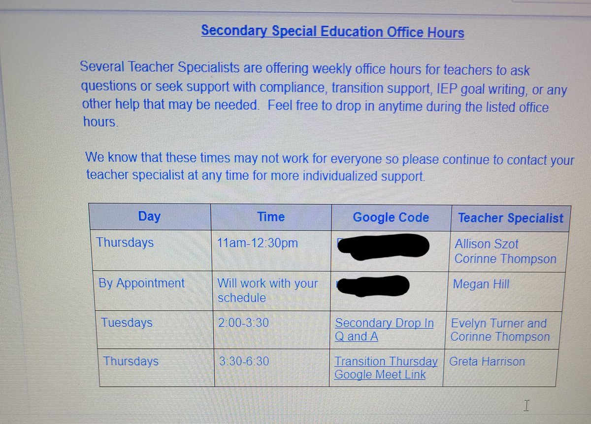 SAlexander_FCPS's tweet photo. Love the ways our department is working to support teacher's needs. #BetterTogether #OneTeamOnePlan https://t.co/YPskUfpPKP