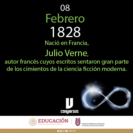 Conversus_IPN's tweet photo. #DatoConversus
#UnDiaComoHoy
#JulioVerne
#Hablemosdeliteratura y #cienciaficción
¿Cuál de los fantásticos viajes (o libros) de don Jules Gabriel Verne es tu favorito? https://t.co/4REJk4u3tA