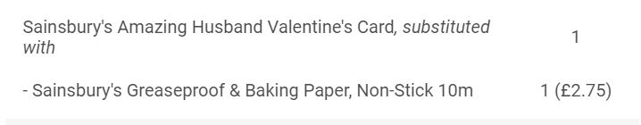 clareJardine1's tweet image. Not sure if romance is assured with @Ainsyoftheyard after @sainsburys choice of substitution for his  Valentine card. It&apos;s even non-stick! #lockdownchallenges 💝