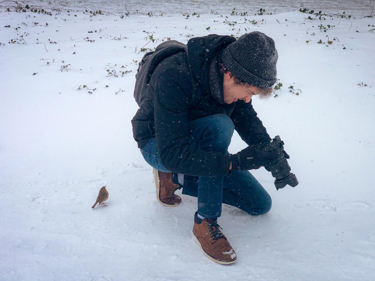 Ik ging foto's maken in de sneeuw, maar had beter mijn bril mee kunnen nemen... 🐦