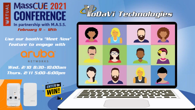 VoDaViTech's tweet photo. We look forward to "seeing" you at the Virtual 2021 MassCUE conference!
Starting tomorrow @ 6:00pm!
#MassCUE #K12 #Education #ManagedITServices #ProfessionalITServices #arubanetworks #Massachusetts #MSP501 https://t.co/5vfsYsRCRY
