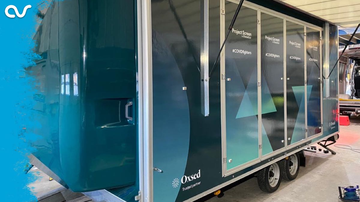 ArSigns's tweet image. It's been great working with our partners @dwtexhibitions on these mobile Covid testing units for @Prenetics. These 4 units will be deployed to various ports and airports throughout the UK to help the ongoing mass testing for COVID-19.
#projectscreen #covidfighters #vehiclewrap