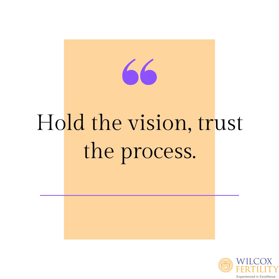 WilcoxFertility's tweet photo. The process may be longer than you expect. It may be emotionally draining and disappointing along the way. This is your reminder to keep your vision clear, stay positive and never give up hope. #wilcoxfertility https://t.co/BNp0X4oHbw