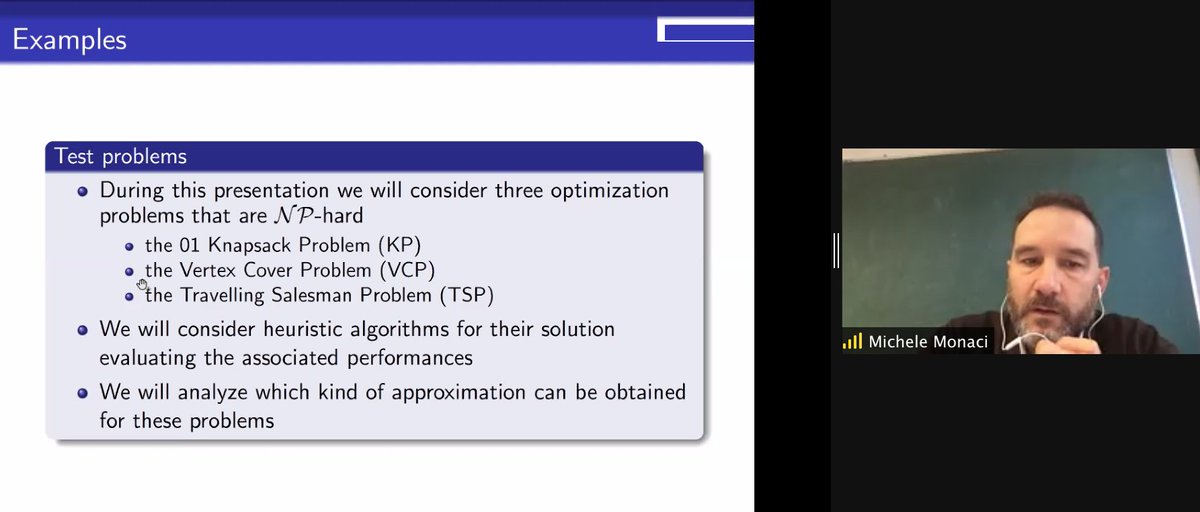 AIROyoung's tweet image. The second lecture of the first day of #AIROPhDSchool2021 has been held by @mmonaci74, who has started discussing #approximationalgorithms... Wait until tomorrow for some positive results about #TSP #orms