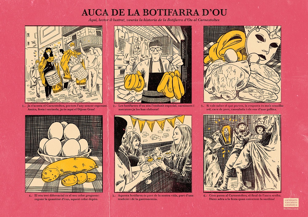 Ja s'acosta el Carnestoltes: disbauxa i bon menjar amb l' #ou molt present. La botifarra d'ou és una tradició gastronòmica documentada des del S.XVII que l'any passat <a href="/gremicarn/">GremiCarn</a> ens va explica a un auca. No oblidem també que és temps de #truites! #FederacióAvícolaCatalana