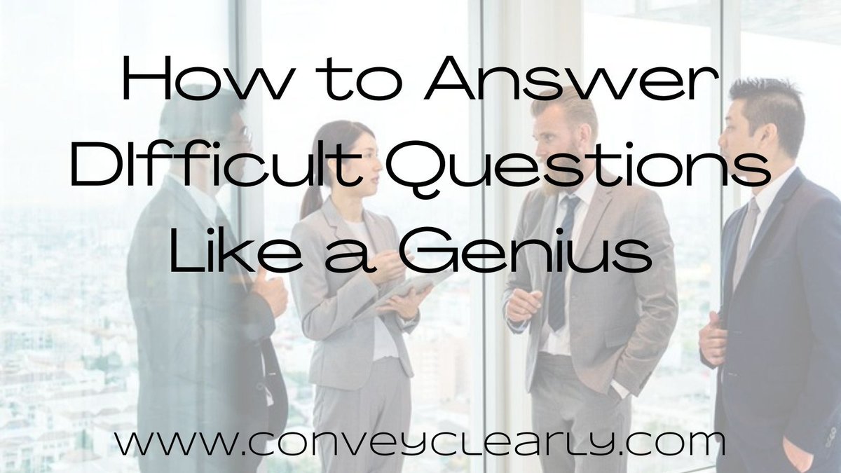 ConveyClearly's tweet photo. How to Answer Difficult Questions Like a Genius
https://t.co/vopUjDx8jv β¦ β¦
#JobInterview #ToughTimes #ToughQuestions #Comeback #GoodComeback #InterivewTips #Job #rrecruiter #HR #success #MondayMotivation https://t.co/xOSLJtSNLG