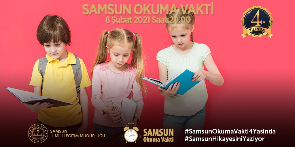 “Samsun Okuma Vakti” projesi ile zorla okutarak değil okumayı sevdirerek kitap okuma oranını daha da artırmayı hedefliyoruz. <a href="/ziyaselcuk/">Ziya Selçuk</a> <a href="/tcmeb/">Millî Eğitim Bakanlığı</a> <a href="/zulkifdagli/">Doç. Dr. Zülkif Dağlı</a> 
#Samsunokumavakti4yasinda #Samsunhikayesiniyaziyor