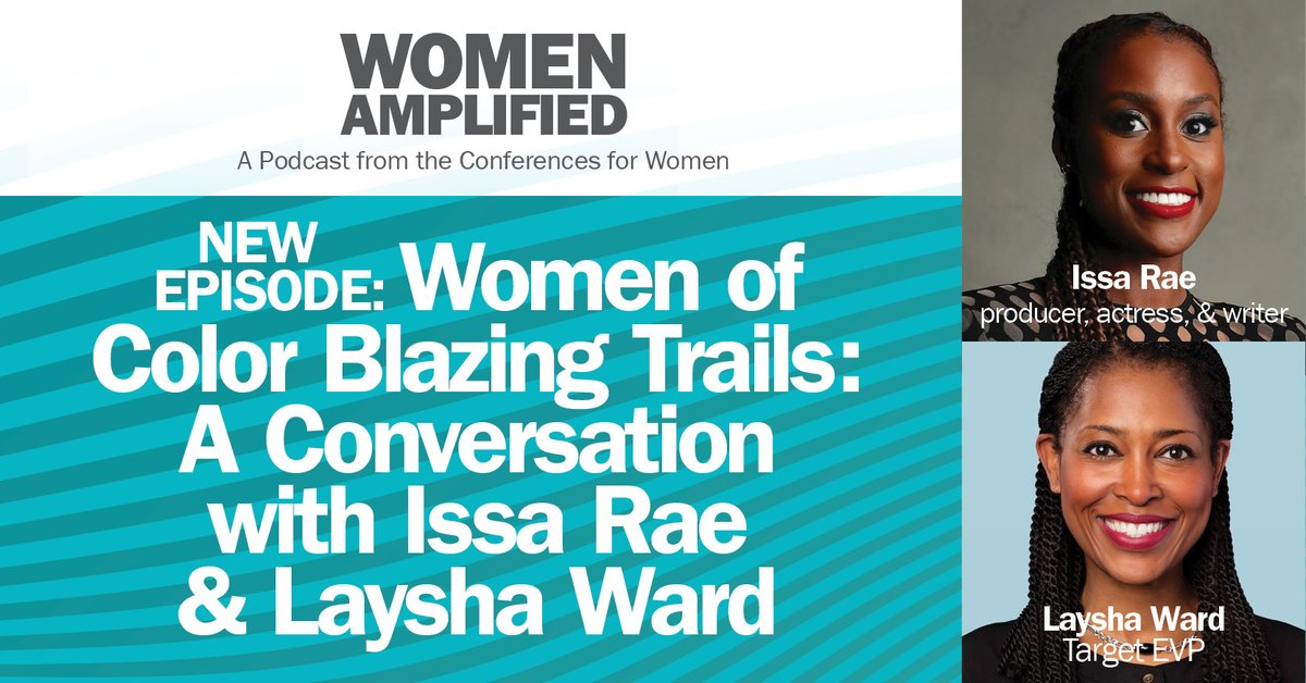 In a special Black History Month episode hear barrier-breaking advice from two pioneers who are blazing trails for women of color &amp; all women around the globe: actress/writer <a href="/IssaRae/">Taniah Rucker</a> and <a href="/LayshaWard/">Laysha Ward</a>, EVP &amp; chief external engagement officer for <a href="/Target/">Target</a>
🎧: bit.ly/WomenAmplified