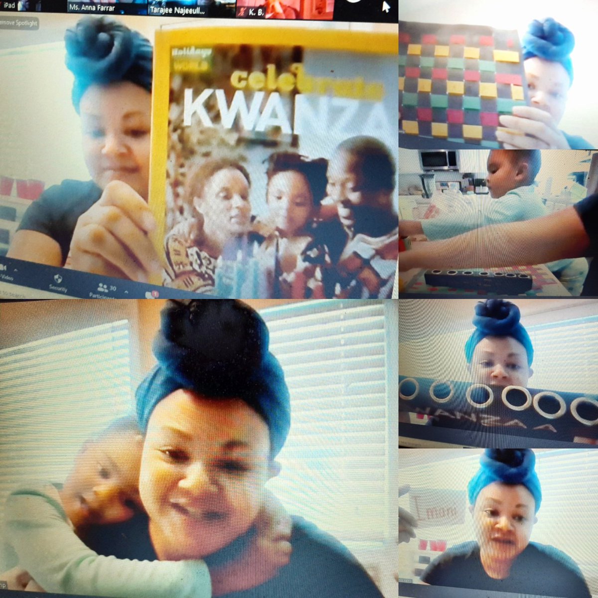 Thank you so much to <a href="/Principal_Kemp/">Angela Kemp</a> for sharing her family's Kwanzaa traditions with Kindergarten as a part of our PBL on how holidays bring people together, she's the best💕 <a href="/PBS_Atlanta/">Purpose Built Schools Atlanta</a> <a href="/SlaterPBSA/">T.H. Slater Elementary School</a>