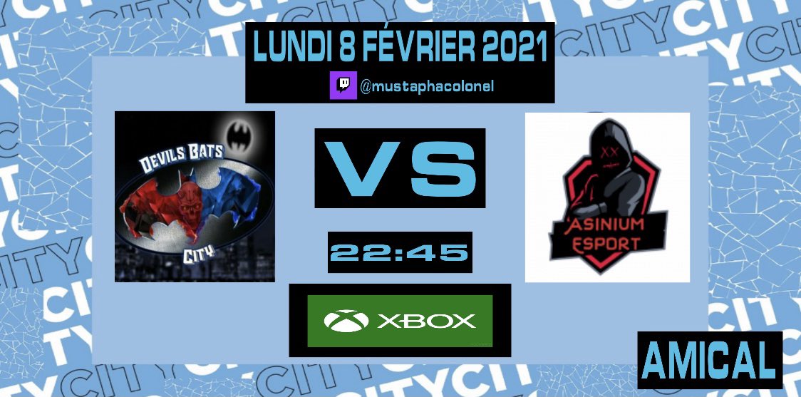MATCH AMICAL ⚔️
Let’s Go Bats 🦇
▪️<a href="/LVSYayaT/">LVS Yaya T</a>