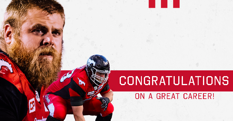 calstampeders's tweet photo. “Brad was an important part of our success including our Grey Cup championship in 2018 and I thank him for all he has done for this organization."

Thank you, Brad! Enjoy your retirement!