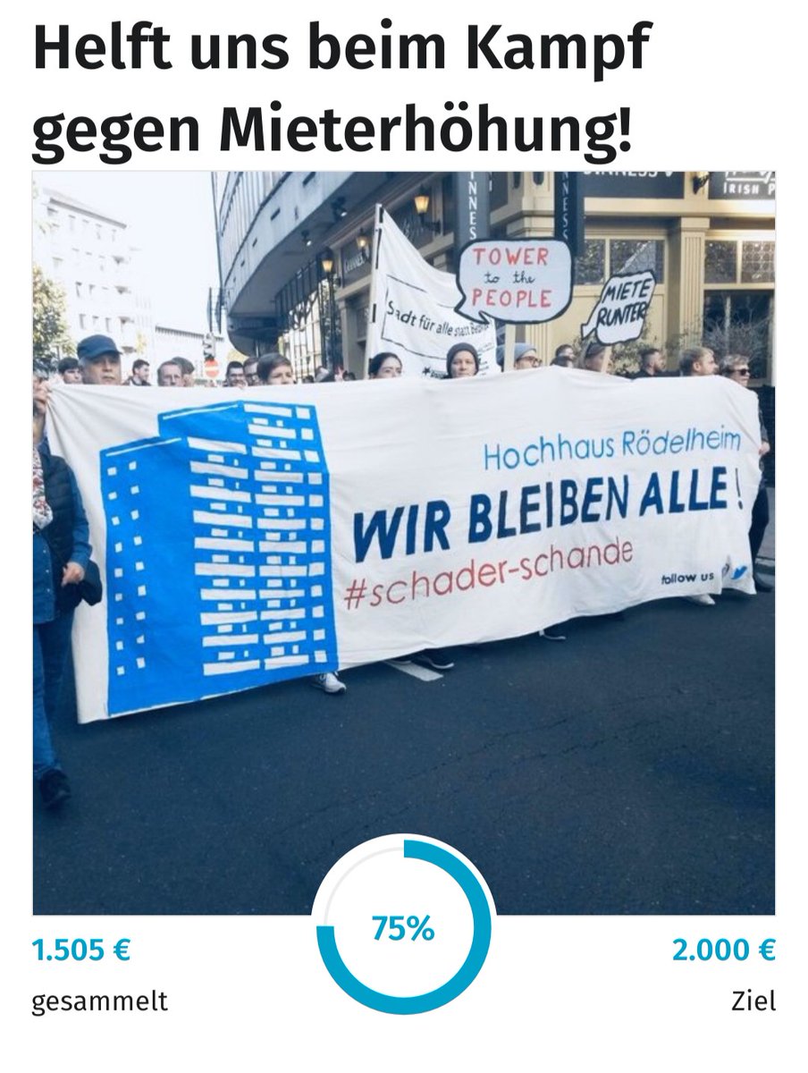 Der dritte Tag unserer Spendenaktion @betterplace_org neigt sich dem Ende zu und wir haben schon 75% zusammen. An dieser Stelle möchten wir uns bei allen Spender:innen und denen, die es noch werden wollen, bedanken! 🙃🚀