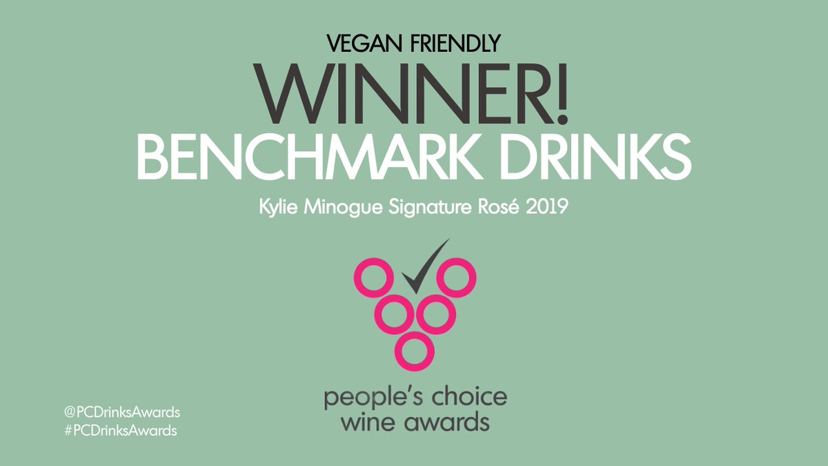 People's Choice Drinks Awards #wine #spirits (@pcdrinksawards) on Twitter photo The winner of our vegan-friendly wine category is…
Kylie Minogue Signature Rosé 2019 from <a href="/benchmarkdrinks/">Benchmark Drinks</a> <a href="/winedelivered/">Wine Delivered</a>
#PCDrinksAwards The winner of our vegan-friendly wine category is…
Kylie Minogue Signature Rosé 2019 from <a href="/benchmarkdrinks/">Benchmark Drinks</a> <a href="/winedelivered/">Wine Delivered</a>
#PCDrinksAwards
