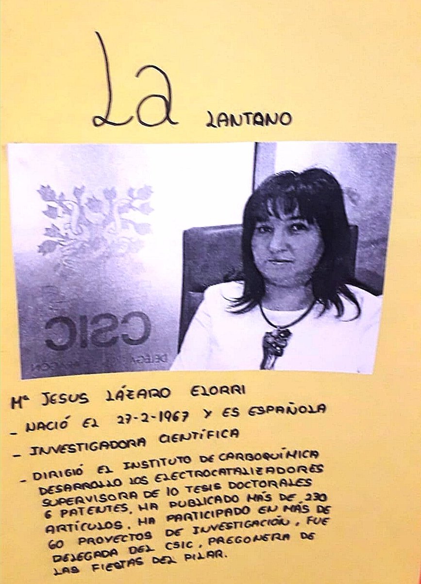 En #semanamujerniñaciencia estrenamos nuestra tabla periódica de científicas. Bonito trabajo de nuestro alumnado de 2° de ESO.
<a href="/RedEvolucionAr/">RedEvolucion</a> <a href="/InnovaEducAr/">InnovaEducAr</a> <a href="/dgafprofesorado/">F. Prof. Aragón</a> <a href="/aytoejea/">Ayuntamiento de Ejea de los Caballeros</a> <a href="/OmijEjea/">JUVENTUD Ejea - @aytoejea</a> <a href="/SERCincoVillas/">SER Cinco Villas</a> <a href="/UNICEF_EDU/">UNICEF Educación</a> <a href="/mejoraep/">MejoraEscuelaPública</a> <a href="/educacion3_0/">EDUCACIÓN 3.0</a> <a href="/cpejea/">Centro de Profesorado de Ejea</a> <a href="/HeraldoEscolar/">Heraldo Escolar</a>