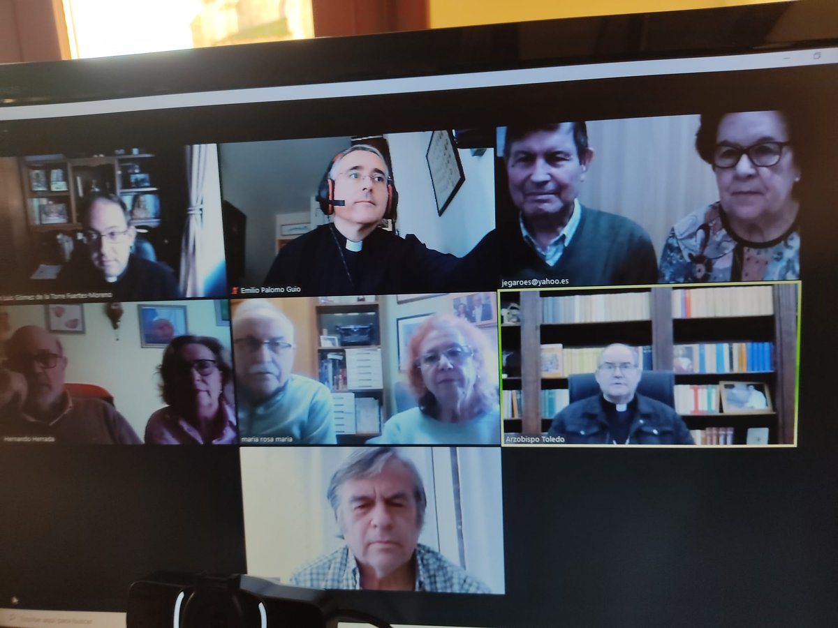 Reunión del equipo del Secretariado con nuestro Arzobispo <a href="/Obispofcerro/">✙ Francisco Cerro Chaves</a> para presentarle el #ProyectoCustodios y las actividades que estamos llevando a cabo en el presente curso del <a href="/planpastoral/">Plan Pastoral</a>
