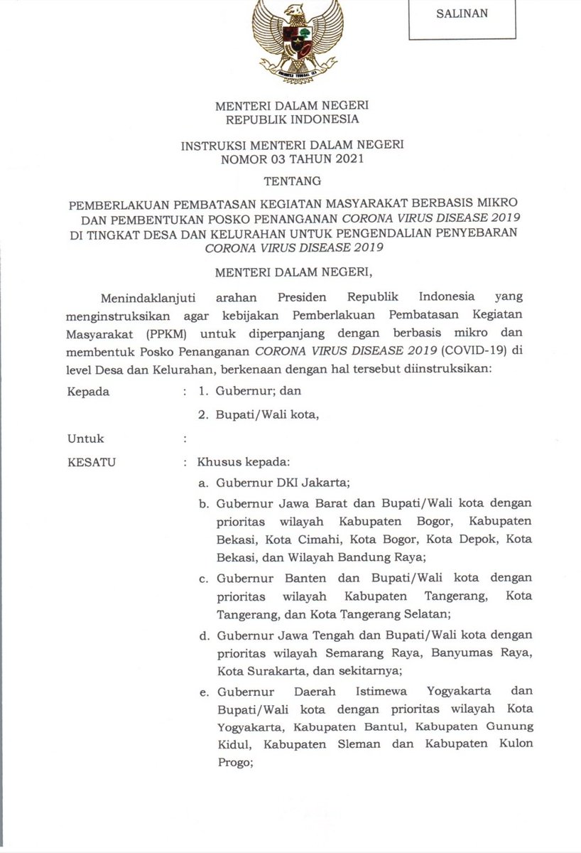 Semoga IMENDAGRI ini menjadi awal yg baik untuk penanganan covid 19