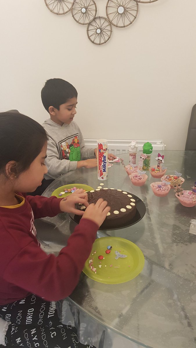 Dipika4Patel's tweet photo. We are definitely not a baking family, but my kids enjoyed making their "chocolate mermaid unicorn sprinkle explosion" Hats off to our creative families @LozellsPrimary #homelearning https://t.co/Xx8rdxfMUU