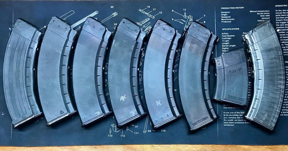 KVARCorp's tweet photo. Some different flavors of AK-103 magazines. Whats your favorite flavor?
-
📷 @planting.kalash
-
#russia #cccp #akcollector #ak103 #ak47 #762x39 #akhub #kalash #kalashnikov #kalashlife #akmags #ak_hub #ak_all_day #akpeasant #magazinecollector #airsoft #commieguns #rpk #ruski https://t.co/zN3cDnU9iz
