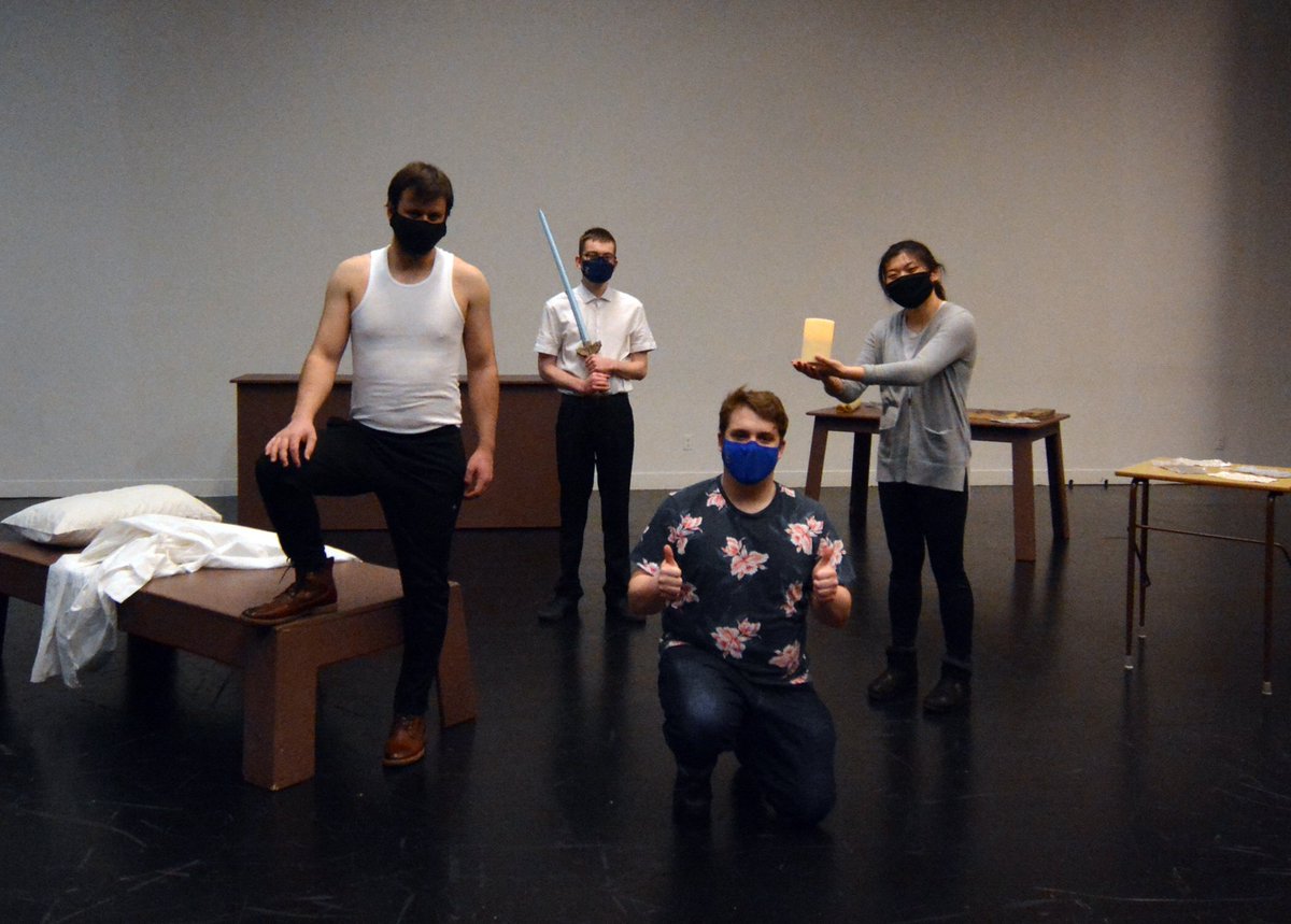 ColeFetting's tweet photo. Cast photo from Directing III project “Phadera” directed by Cole Pryor
Role: Theseus 📷: Cole Pryor
.
.
#actorslife #actor #theatre #theatrelife #universityoflethbridge #canadiantheatre #student #studentlife #studentactor #sociallydistanttheatre #directingprojects https://t.co/k4PV3eZOul
