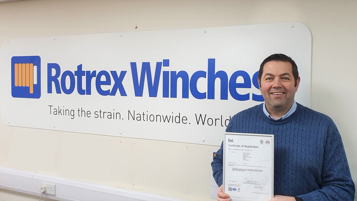 At Rotrex, we ensure our processes and principles are highly customer focused so we are pleased to have recently achieved re-accreditation of ISO 9001 for a further 3 years with zero NCRs!

Special thanks to Jason Dean, our Group SHEQ Manager

#customerfocus #rotrexgroup #iso9001