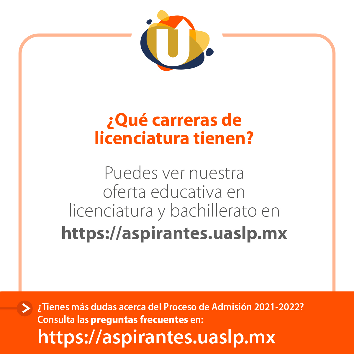 AdmisionesUASLP's tweet photo. #AdmisionUASLP Conoce nuestra oferta educativa a nivel bachillerato y licenciatura en: https://t.co/nJovEnJUDv https://t.co/7Dj7xx6xK7