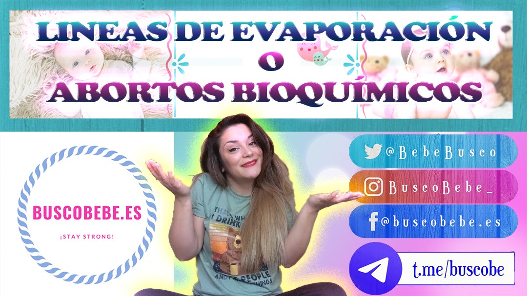 BebeBusco's tweet photo. ⭐ ¿¿ Líneas de Evaporación o Abortos Bioquímicos ?? 🌸 Mi experiencia !!! https://t.co/Y4Fcj9eslJ a través de @YouTube https://t.co/KGoaG3Qwiz