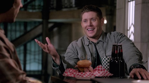 Dean trying to convince everyone that "The Elvis" is the best thing ever created and Jensen screencaping and sending to all his friends this fried chicken-donut burgers because he NEEDS to try those. Choose your fighter.