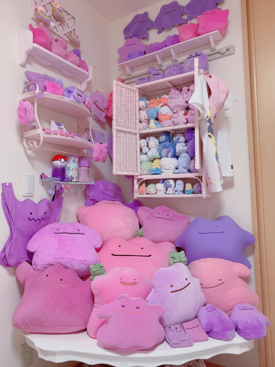 部屋に作ったメタモンコーナーがすごすぎ！沢山のメタモンが所狭しと飾られている夢の部屋がこちら！！