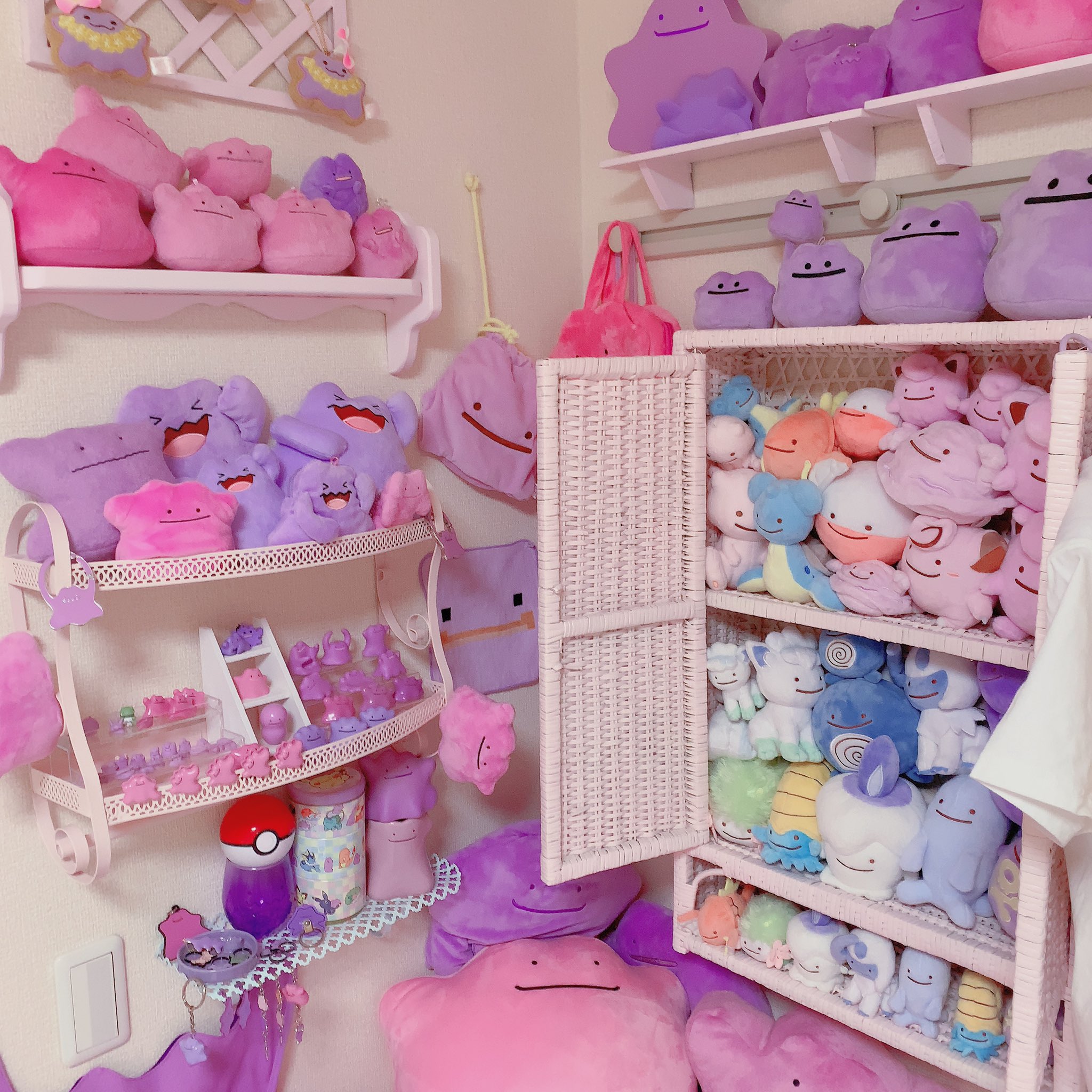 部屋に作ったメタモンコーナーがすごすぎ 沢山のメタモンが所狭しと飾られている夢の部屋がこちら 話題の画像プラス 部屋に作ったメタモンコーナーがすごすぎ 沢山のメタモンが所狭しと飾られている夢の部屋がこちら 話題の画像プラス