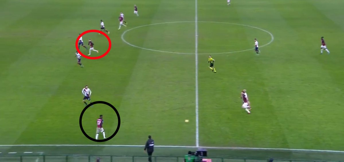 MILAN 4-4-1-1Milan played a make-shift 4-4-1-1 formation with Rebic and Leao exchanging positions behind Ibrahimovic. You can see Leao on the left wing and Rebic playing central in this screenshot