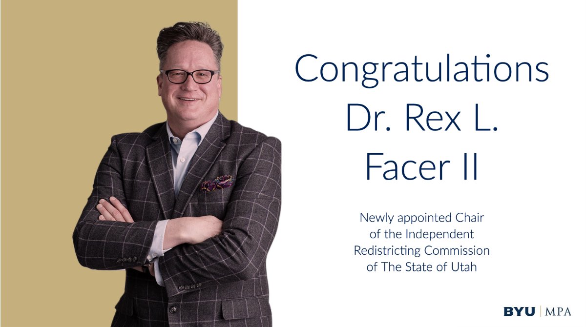Govenor Spencer Cox recently appointed our very own to be the new chair of the state's independent redistricting commission. 

Gov. Cox said. “We’re grateful to Dr. Facer for his service and look forward to his leadership in this new process.”