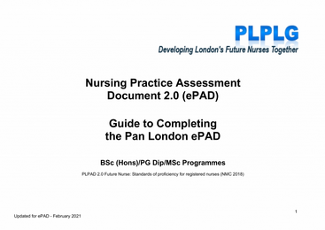The New 'Guide to Completing the Pan London ePAD' is now available on the PLPLG Website.

📲 plplg.uk/pan-london-epad

#ePAD #LondonNursing #GoDigital
