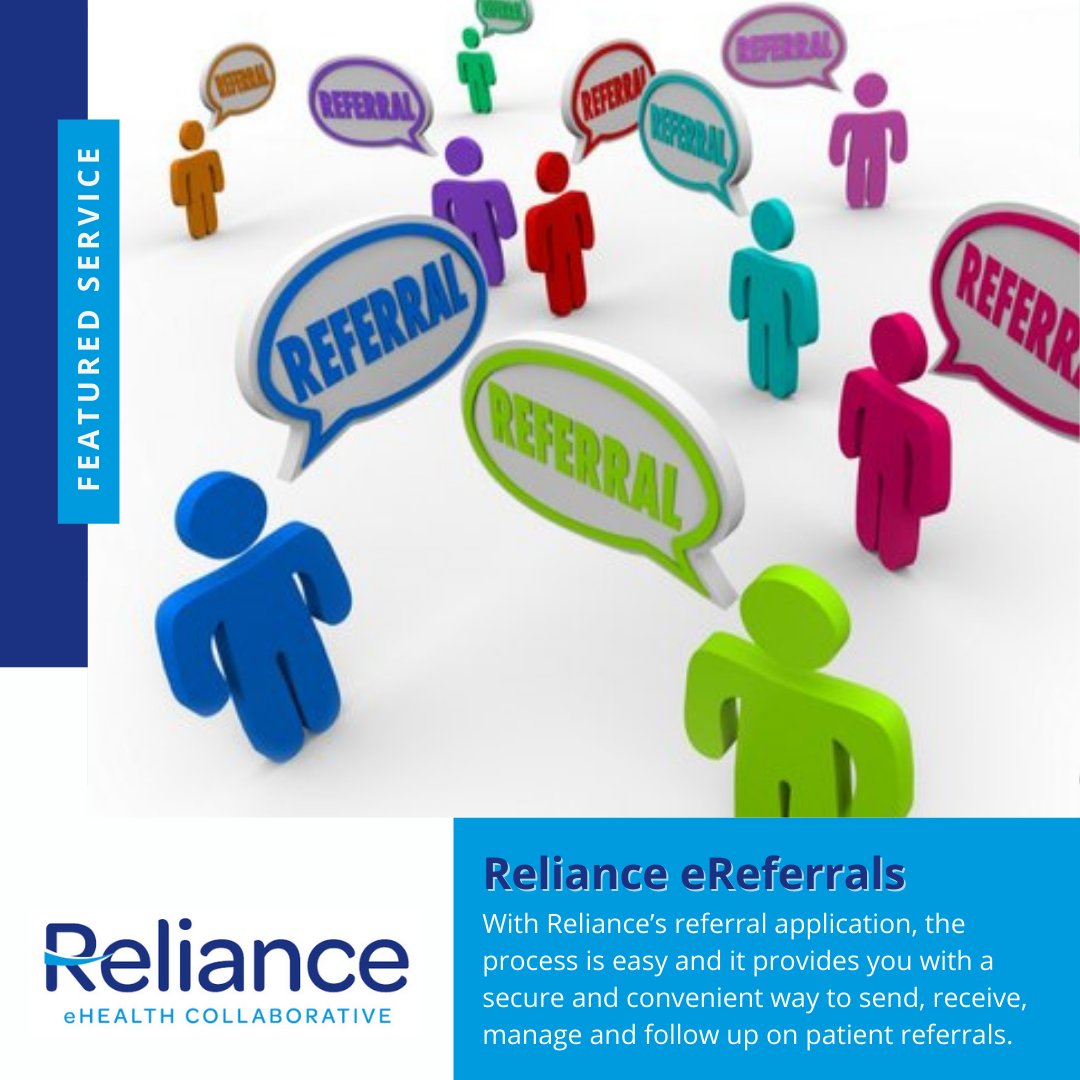 efmaddox's tweet photo. RelianceHIE: Making a referral using Reliance is fast, simple and complete! Learn more about eReferrals: https://t.co/WppLCQyq4X #HIE #Reliance #eReferrals https://t.co/CGehYbB46l
