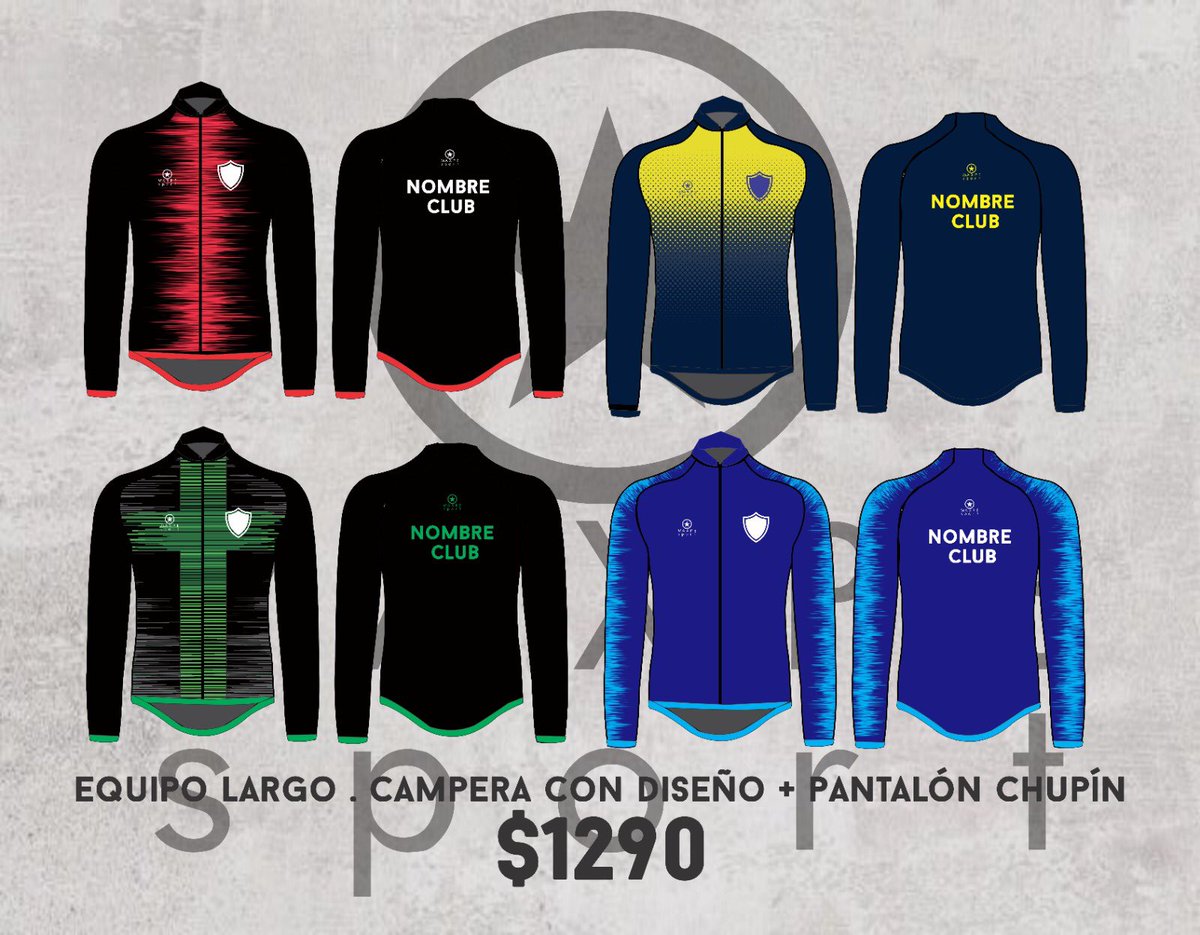 Promo de equipos largos ! De algodón y poliéster !