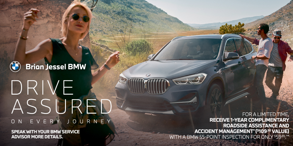 Speak today with your BMW service advisor for more details on our 1-year complimentary roadside assistance and accident management ($109.50 value) with a BMW 55-point inspection for only $55.95. Call our service team at 604-222-8807 for more information.