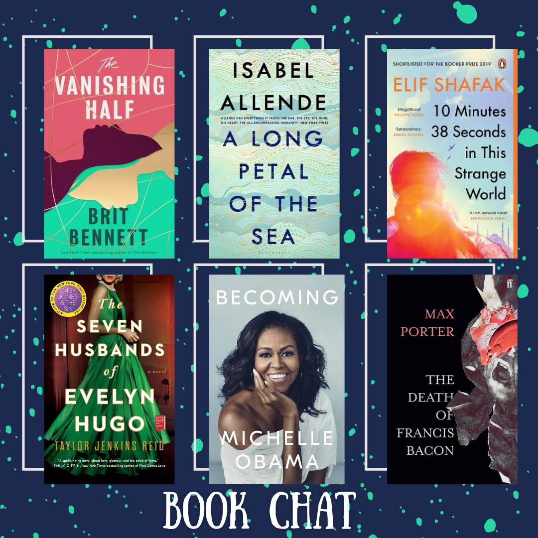 If you’re stuck on what to read next, why not join us at next month’s digital book chat? 📖

It’s a friendly and informal space to discuss what you’ve been reading over the past month, whilst also connecting with other book lovers. 

@maxjohnporter <a href="/Elif_Safak/">Elif Shafak</a> <a href="/MichelleObama/">Michelle Obama</a>