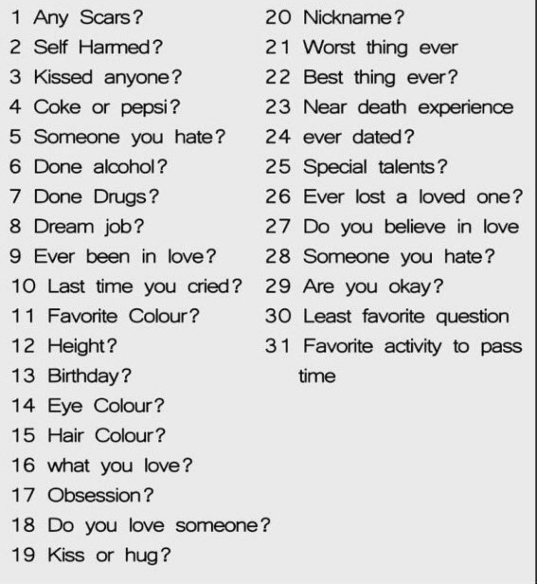 This sounds kinda fun, yoinked from  @gtschief I assume we're going on likes, I'll put down answers after my shower
