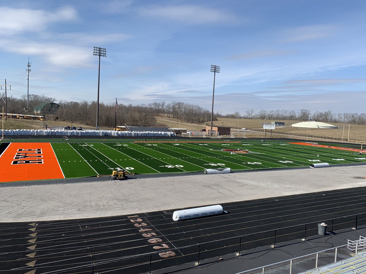 Ryle_Football's tweet photo. Ryle Football:  New Turf is almost Complete https://t.co/8oeJcuIftj