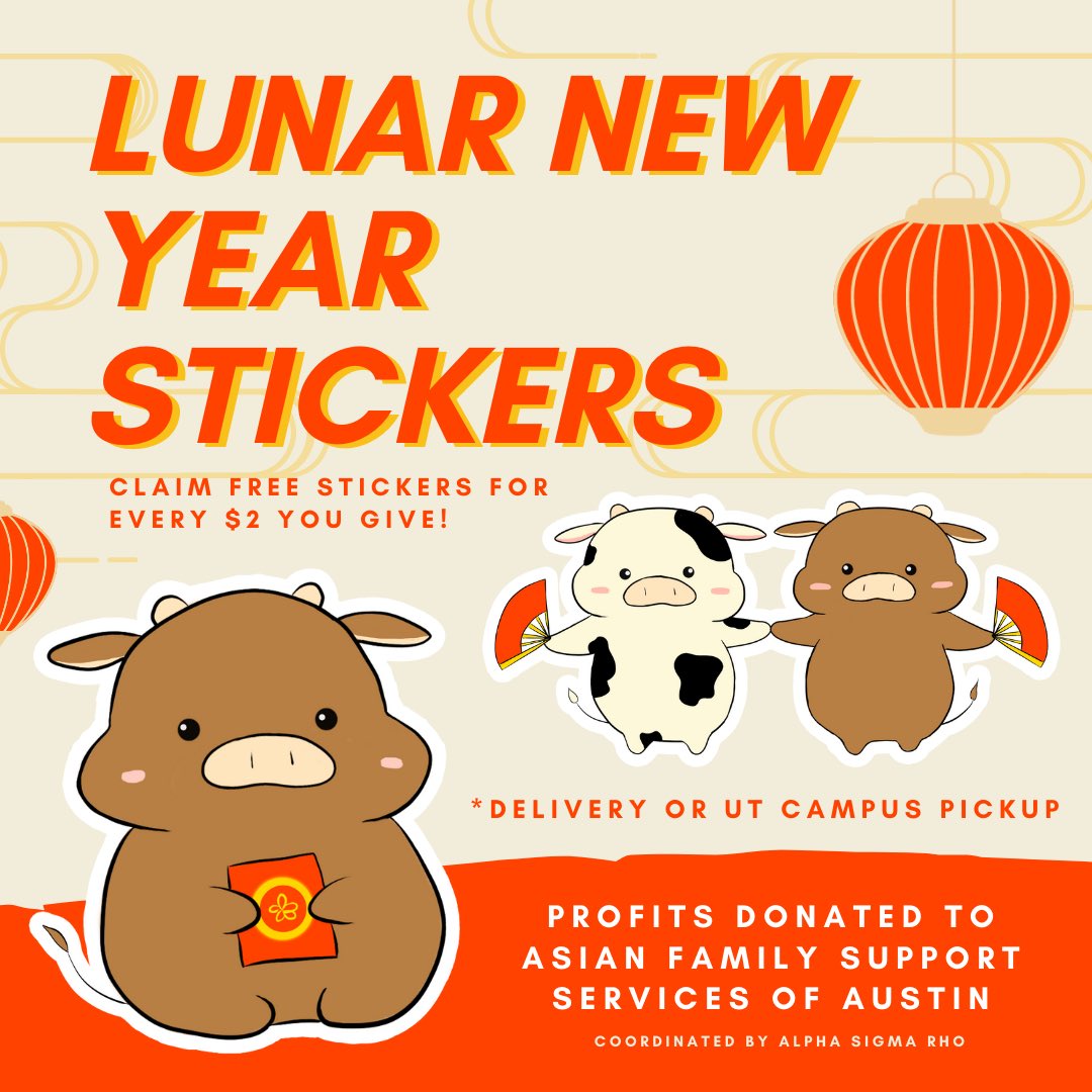 texasasr's tweet photo. Give yourself or someone you care about a sticker in time for Lunar New Year… or Valentine's Day! Get your stickers here while supplies last: https://t.co/S1U03odaRT https://t.co/Lsz2BXAfI6