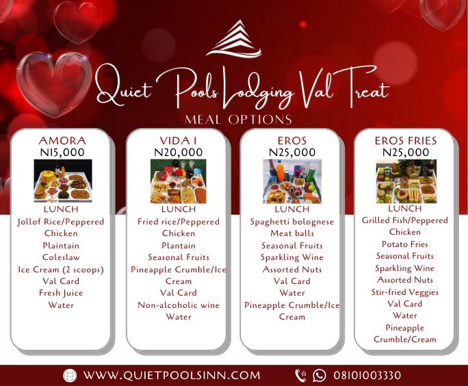 QuietPoolsInn1's tweet photo. In the spirit of love, We have created the perfect treat for you from Friday, February 12th to Valentine's Day on Sunday Consisting if a range of events to make your stay a memorable one.

#valentineday #valentinegift #feb14 #valsday #happyvalentinesday #valentinetreat #lodging https://t.co/DvOXyQXbc3
