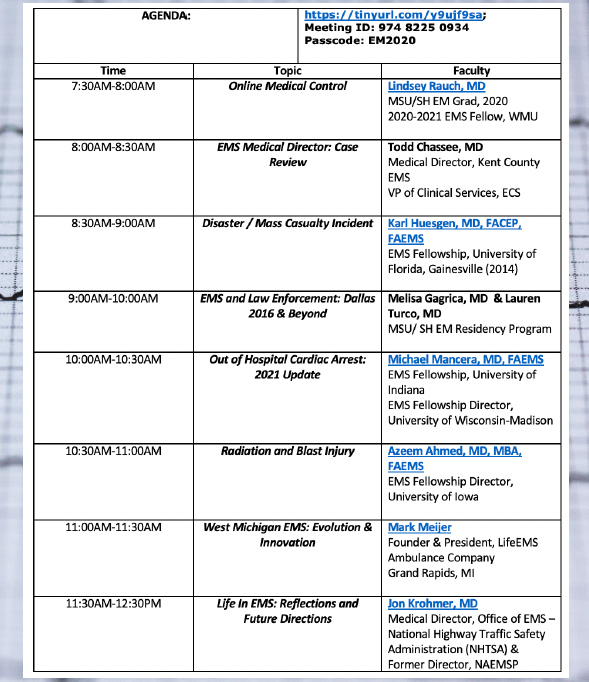 ECS_WMI's tweet photo. ECS is taking part in presenting Inaugural EMS Day, on February 11th! You can check out the agenda and register using the QR code found on the flyer below! https://t.co/rdg0w6Zb3P