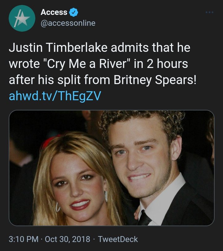 can't forget  @mattstopera's great thread about how Justin has been milking the breakup for over FIFTEEN FUCKING YEARS now  http://www.buzzfeed.com/mjs538/its-been-14-years