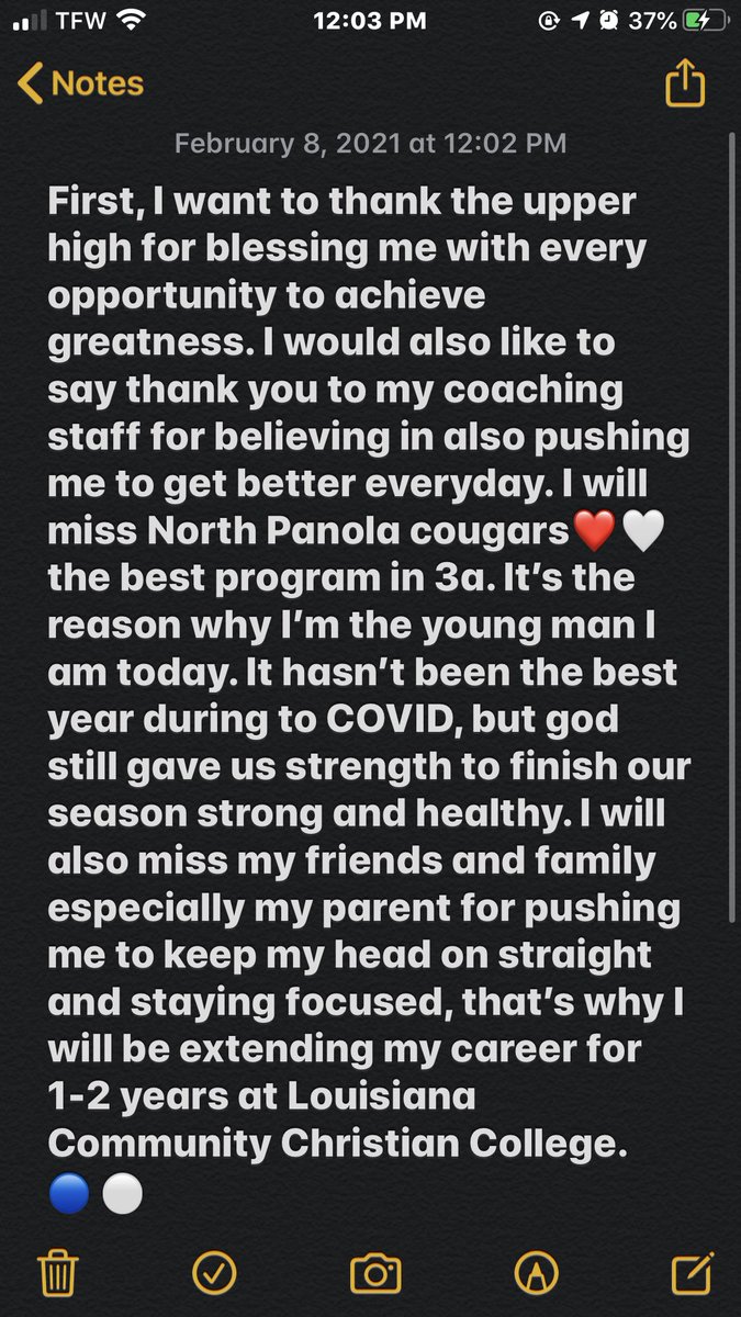AlexGro04014646's tweet photo. Blessed to be at the next level 100% committed https://t.co/K3e8HXH5wr