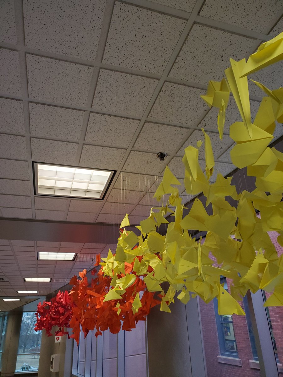 bethanykelly917's tweet photo. Origami LGBTQ+ install is also growing larger and more impressive at Central! @officialSPS @CoachBurnie https://t.co/Icy052fClJ